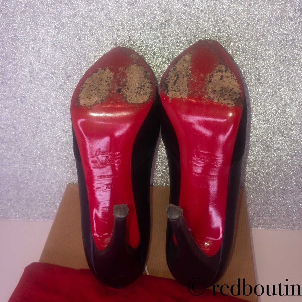 ๐ trading patent leather and suede Maggie pumps - Picture 8 of 8